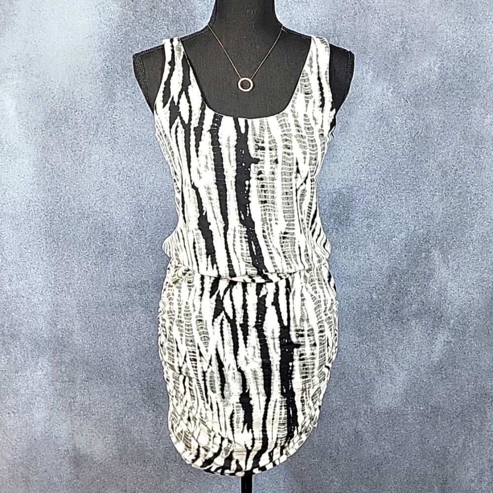 TART Collection Quin Tie-Dye Ruched Sleeveless Mini Dress - Picture 7 of 16